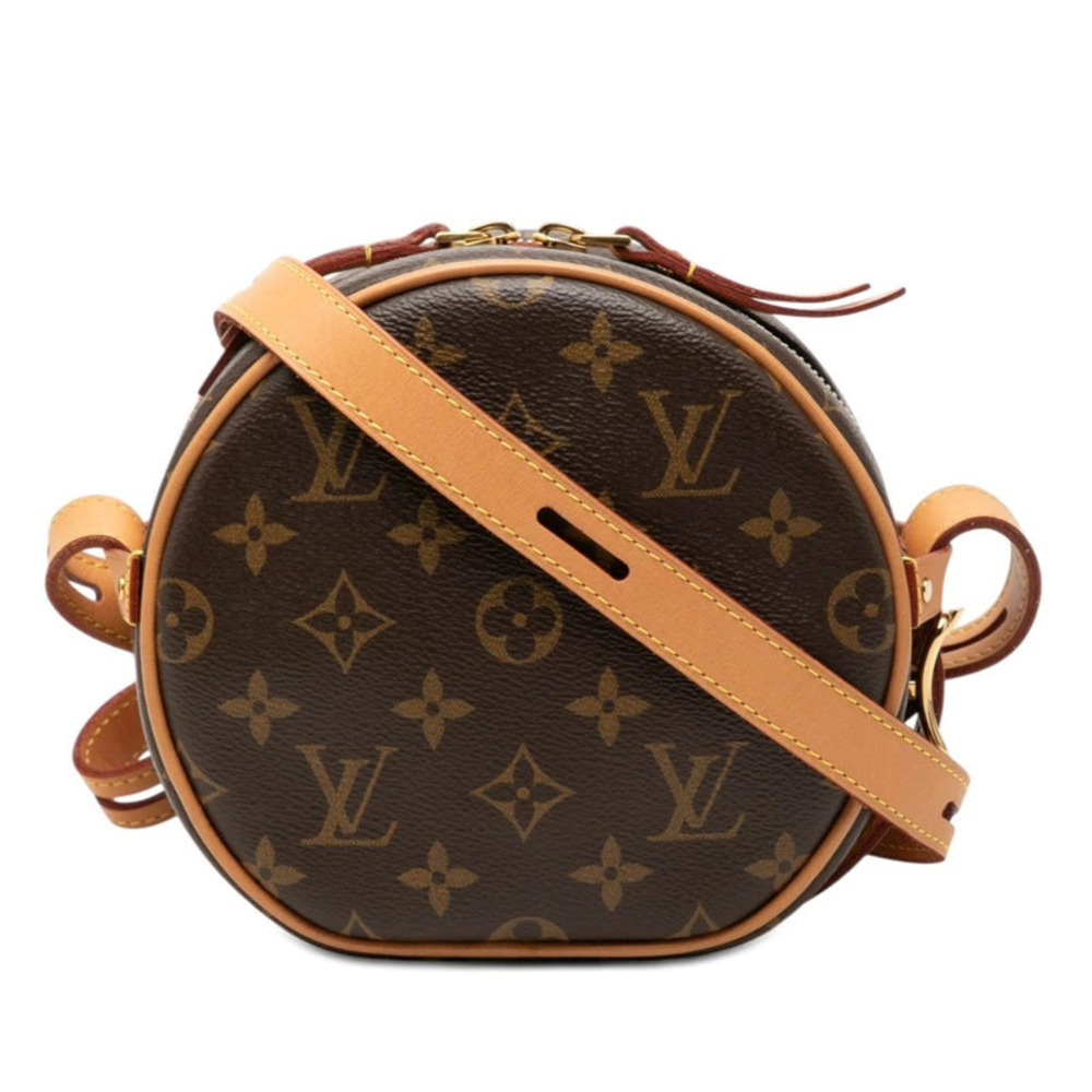 Louis Vuitton Monogram Boite Chapeau Souple Shoulder Bag Brown Leather